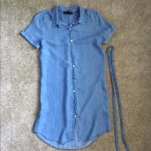 Chambray shirt dress